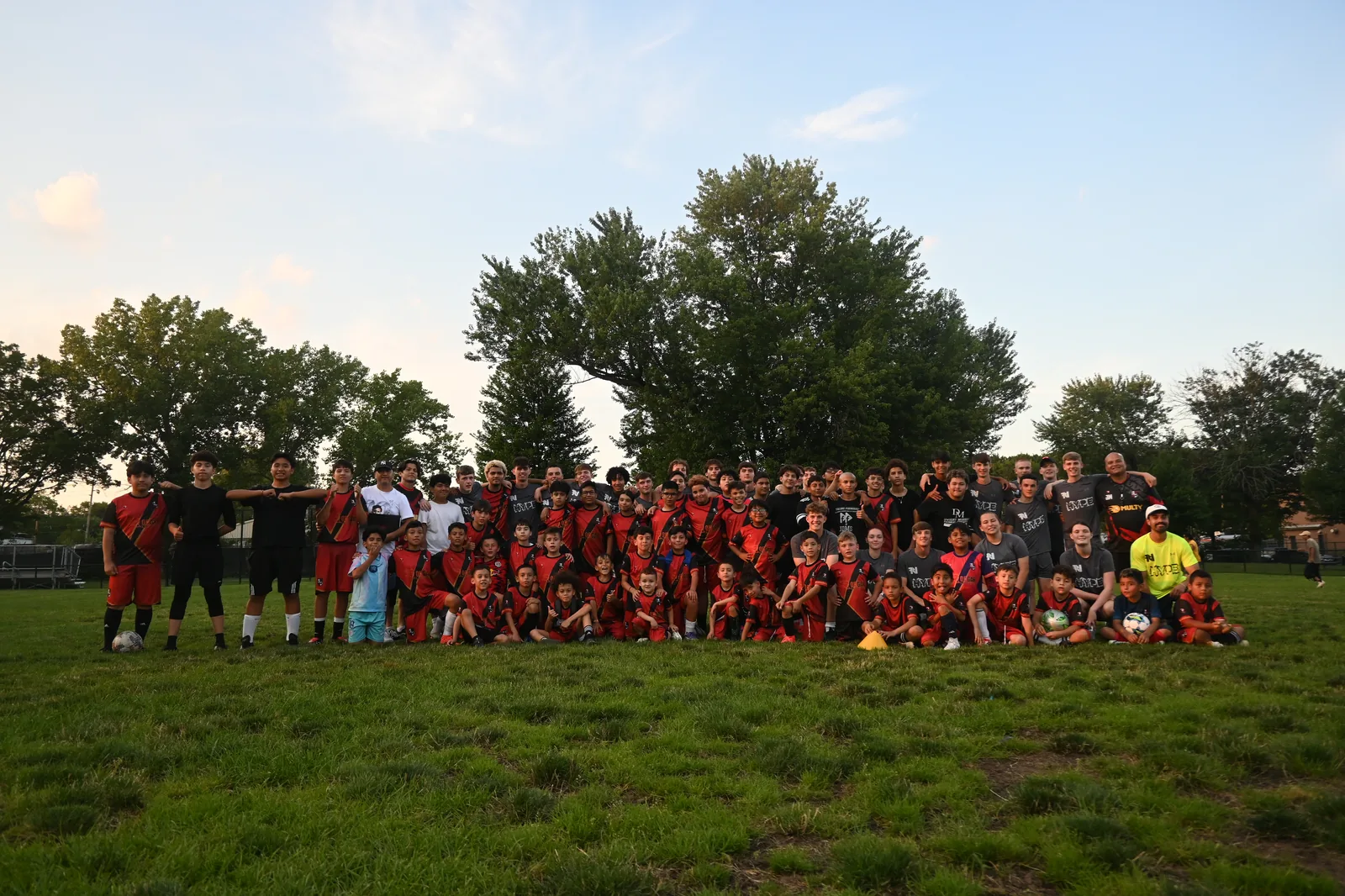 Group photo with Englewood Eagles