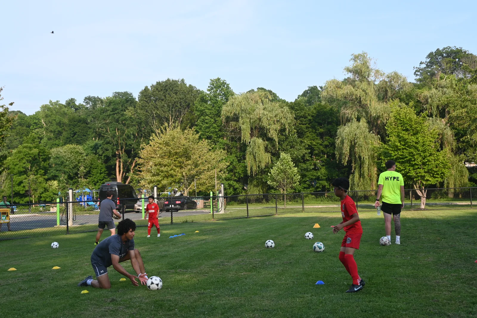Individual technical work with a young player